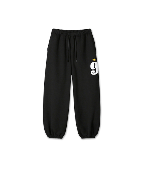 9999ARCHIVE(9999アーカイブ)の「9 Star Jogger Sweat Pants(スウェットパンツ・レディース・ブラック・1/2)」の2枚目の写真