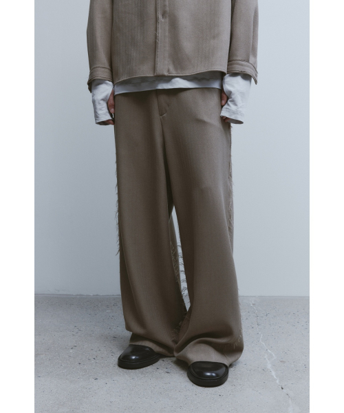 YOUTH(ユース)の「Triple Stitch Wide Trousers - Beige Herringborn(スラックス・レディース・その他・SMALL/MEDIUM/LARGE)」の2枚目の写真