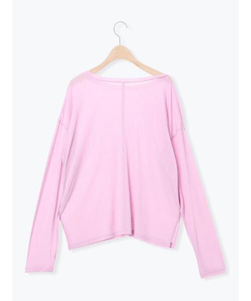 Samansa Mos2（サマンサ モスモス）の「【ZOZO限定】シアートップス（Tシャツ/カットソー・レディース・イエロー/ベージュ/ピンク/ホワイト/ブラック・F）」の9枚目の写真