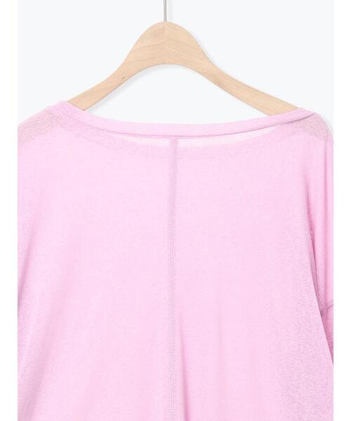 Samansa Mos2（サマンサ モスモス）の「【ZOZO限定】シアートップス（Tシャツ/カットソー・レディース・イエロー/ベージュ/ピンク/ホワイト/ブラック・F）」の13枚目の写真