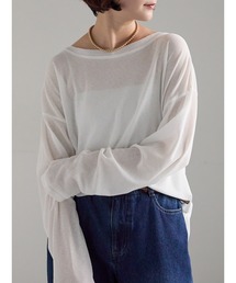 Samansa Mos2 | 【ZOZO限定】シアートップス(Tシャツ/カットソー)