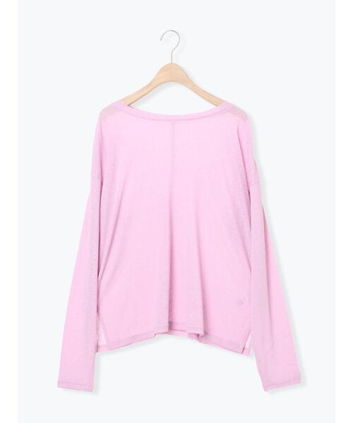 Samansa Mos2（サマンサ モスモス）の「【ZOZO限定】シアートップス（Tシャツ/カットソー・レディース・イエロー/ベージュ/ピンク/ホワイト/ブラック・F）」の19枚目の写真