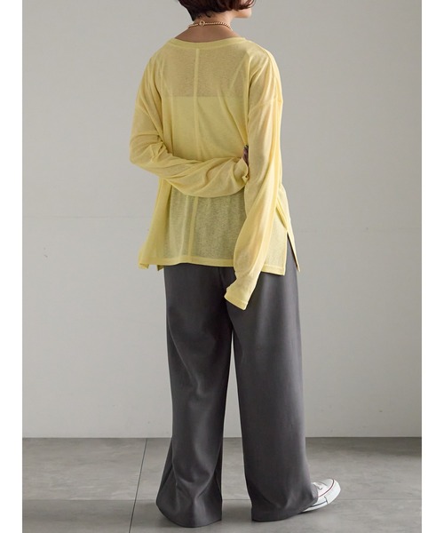 mame シアートップス　オスマンサス　サイズ2 ZOZO限定】シアートップス（Tシャツ/カットソー）｜Samansa Mos2