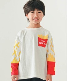nicohrat/ニコフラート ポテト袖ロングＴシャツ