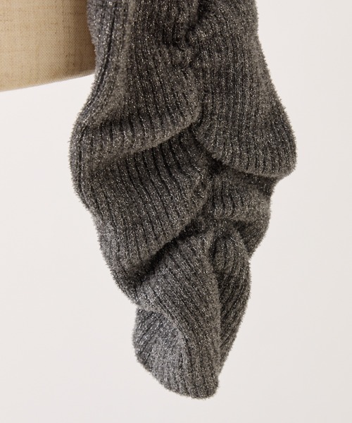 one after another NICE CLAUP(ワンアフターアナザーナイスクラップ)の「オフショルニット(ニット/セーター・レディース・アイボリー/サックスブルー/チャコールグレー/ピンク/イエロー・FREE)」の10枚目の写真