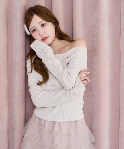 セール】オフショルニット（ニット/セーター）｜one after another