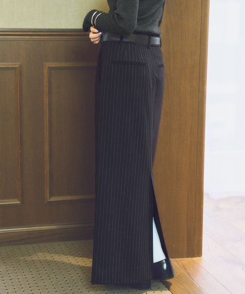 plage（プラージュ）の「bell tight スカート（スカート・レディース・チャコールグレー/ネイビー・38/34）」の2枚目の写真