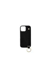 iPhone 18 Pro) ハンドル付き バックカバーケース シュリンクレザー
