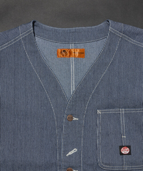 RED KAP(レッドキャップ)の「RED KAP/レッドキャップ 別注 ENGINEER JKT/エンジニアジャケット デニム ヒッコリー(ブルゾン・メンズ・その他7/その他13/その他9・LARGE/MEDIUM)」の6枚目の写真