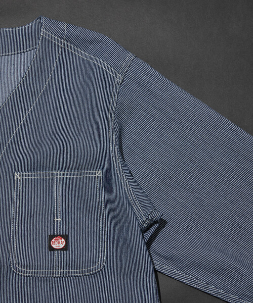 RED KAP(レッドキャップ)の「RED KAP/レッドキャップ 別注 ENGINEER JKT/エンジニアジャケット デニム ヒッコリー(ブルゾン・メンズ・その他7/その他13/その他9・LARGE/MEDIUM)」の8枚目の写真