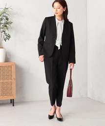 GALLORIA（ギャローリア）の「【セットアップで着られる】キレメクノーカラージャケット（ノーカラージャケット）」