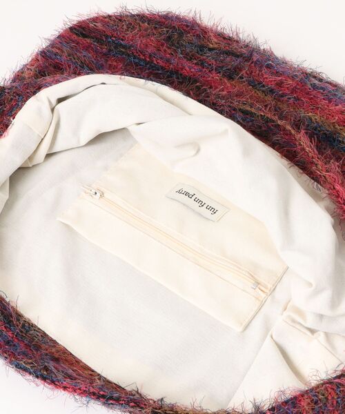 tone(トーン)の「【88eighty-eight】カラフルシャギーボーダーゆったりショルダーバッグ【import】(MA)(ショルダーバッグ・レディース・オレンジ/グリーン/レッド/グレー/ブルー・FREE)」の17枚目の写真