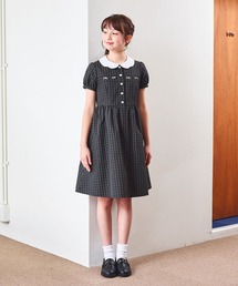 CHOPIN（ショパン）の「【ジュニア】ダークチェックミニリボンワンピース(140cm~)（ワンピース）」