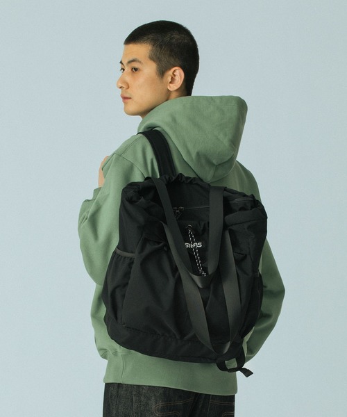 SILAS（サイラス）の「2WAY TOTE（トートバッグ・メンズ・ブラック/オリーブ・ONE SIZE）」の2枚目の写真