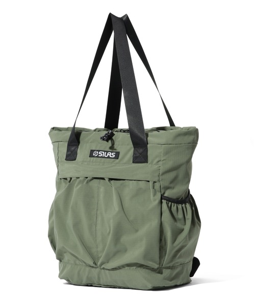 SILAS（サイラス）の「2WAY TOTE（トートバッグ・メンズ・ブラック/オリーブ・ONE SIZE）」の3枚目の写真