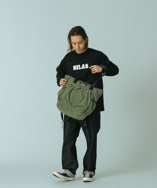 SILAS（サイラス）の「2WAY TOTE（トートバッグ・メンズ・ブラック/オリーブ・ONE SIZE）」の17枚目の写真