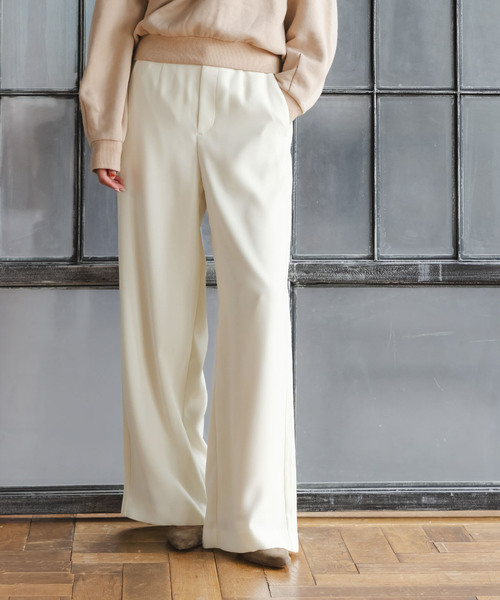 Noble（ノーブル）の「サイドラインピンタックパンツ（スラックス・レディース・ホワイト系その他/ブルー系その他/グレー・36/38/40）」の15枚目の写真