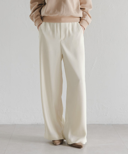 Noble（ノーブル）の「サイドラインピンタックパンツ（スラックス・レディース・ホワイト系その他/ブルー系その他/グレー・36/38/40）」の20枚目の写真