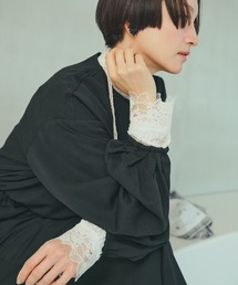 PUAL CE CIN | ダブルストレッチレースカットソー(Tシャツ/カットソー)