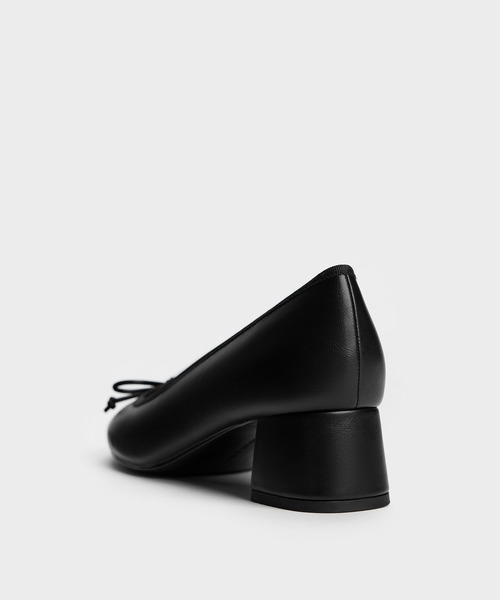 CHARLES & KEITH(チャールズ & キース)の「ボウバレエパンプス(パンプス・レディース・ブラック/マルチ・25cm/24.5cm/23.5cm/23cm/22.5cm/25.5cm)」の4枚目の写真