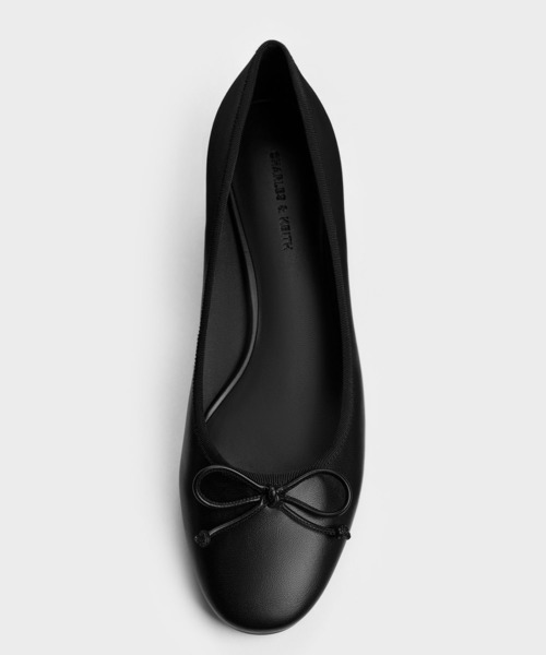 CHARLES & KEITH(チャールズ & キース)の「ボウバレエパンプス(パンプス・レディース・ブラック/マルチ・25cm/24.5cm/23.5cm/23cm/22.5cm/25.5cm)」の6枚目の写真