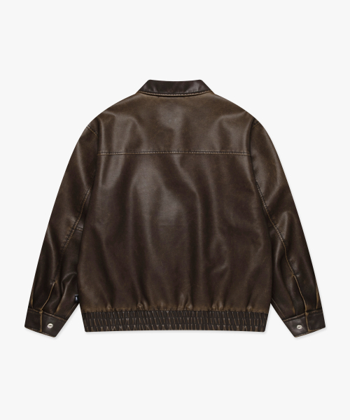 LMCの「G-1 FAUX LEATHER JACKET brown(ライダースジャケット・レディース・その他・S/M/L)」の5枚目の写真