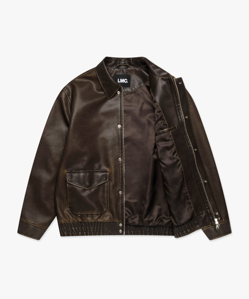 LMCの「G-1 FAUX LEATHER JACKET brown(ライダースジャケット・レディース・その他・S/M/L)」の6枚目の写真
