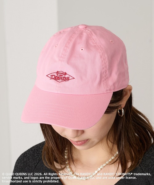 GOOD ROCK SPEED（グッドロックスピード）の「【GOOD ROCK SPEED】Randy’s Donuts ロゴキャップ（キャップ・レディース・ピンク/オフホワイト/ブルー・FREE）」の4枚目の写真