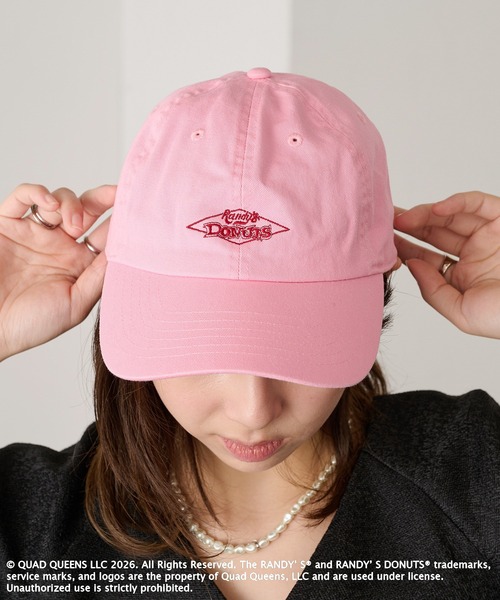 GOOD ROCK SPEED（グッドロックスピード）の「【GOOD ROCK SPEED】Randy’s Donuts ロゴキャップ（キャップ・レディース・ピンク/オフホワイト/ブルー・FREE）」の5枚目の写真