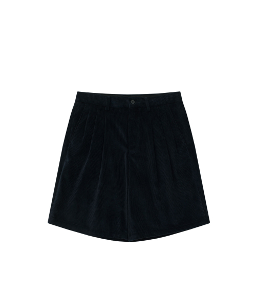 HONGWOOSUNG(ホンウソン)の「3TUCKS SHORTS_NAVY(その他パンツ・メンズ・その他・M/S/L)」の1枚目の写真