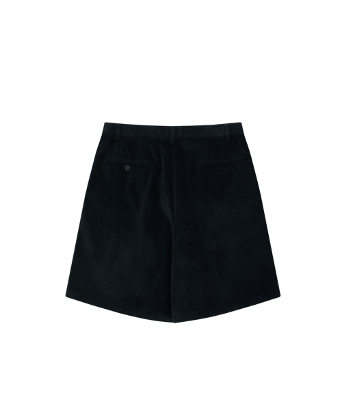 HONGWOOSUNG(ホンウソン)の「3TUCKS SHORTS_NAVY(その他パンツ・メンズ・その他・M/S/L)」の2枚目の写真