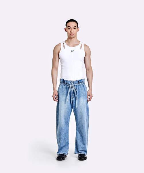 51%(フィフティーワンパーセント)の「DEVILS LAUGH ノースリーブ - ホワイト(Tシャツ/カットソー・メンズ・その他・M/L/S)」の2枚目の写真