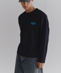 KINDS（カインズ）の「コンパクトロゴロングスリーブTシャツ_Navy（Tシャツ/カットソー）」