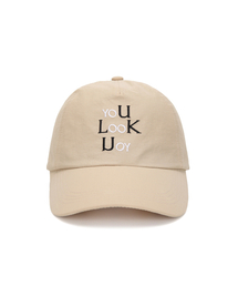 ULUK（ユルク）の「ユルクユ刺繍バイオボールキャップ_Beige（キャップ）」