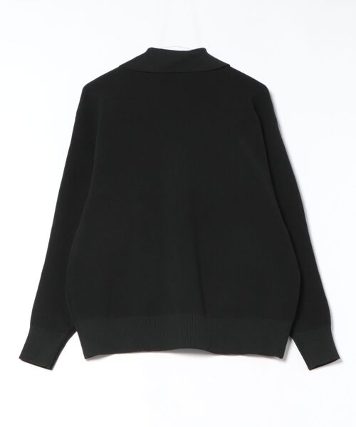 STYLEBLOCK（スタイルブロック）の「ポリウーリーメタルボタン襟付きニットカーディガン（カーディガン/ボレロ・レディース・アイボリー/ブラック/チャコールグレー/レッド・M）」の9枚目の写真