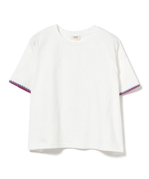 BEAMS HEART(ビームスハート)の「ブランケット 刺繍 プルオーバー(Tシャツ/カットソー・レディース・オフホワイト/グレー/ネイビー・FREE)」の12枚目の写真