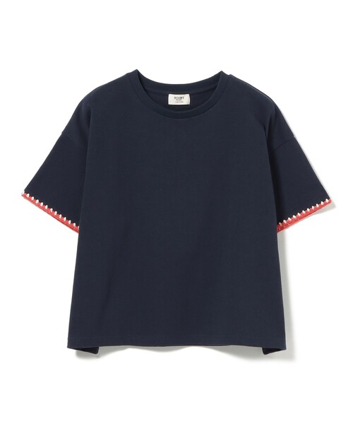 BEAMS HEART(ビームスハート)の「ブランケット 刺繍 プルオーバー(Tシャツ/カットソー・レディース・オフホワイト/グレー/ネイビー・FREE)」の21枚目の写真