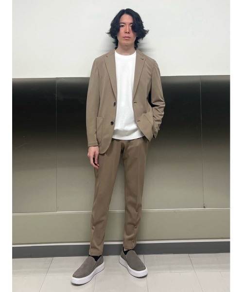 AOURE（アウール）の「MALPENSA SETUP JCKET（テーラードジャケット・メンズ・ブラック/ベージュ・LARGE/MEDIUM/X-LARGE）」の3枚目の写真