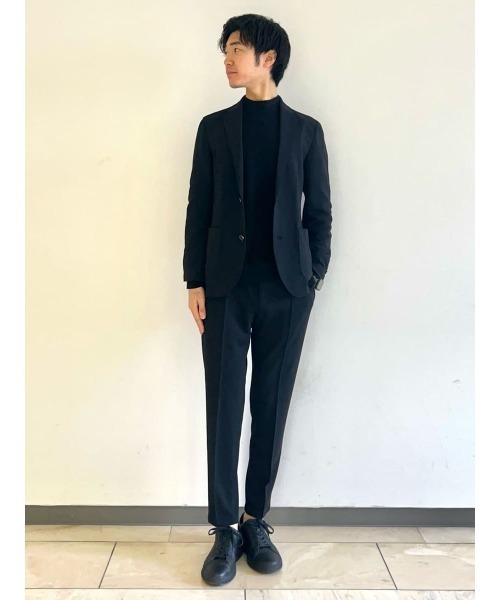 AOURE（アウール）の「MALPENSA SETUP JCKET（テーラードジャケット・メンズ・ブラック/ベージュ・LARGE/MEDIUM/X-LARGE）」の6枚目の写真