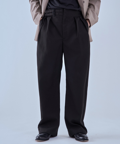 EDIFICE（エディフィス）の「MORE THAN コットン グルカパンツ（その他パンツ・メンズ・ベージュ/ブラック・MEDIUM/LARGE）」の2枚目の写真