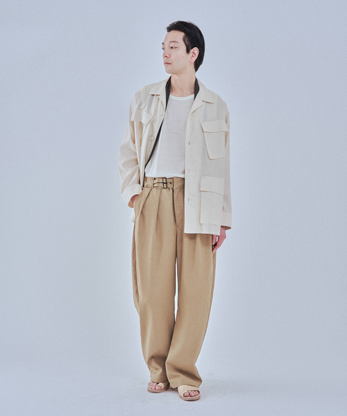 EDIFICE（エディフィス）の「MORE THAN コットン グルカパンツ（その他パンツ・メンズ・ベージュ/ブラック・MEDIUM/LARGE）」の4枚目の写真