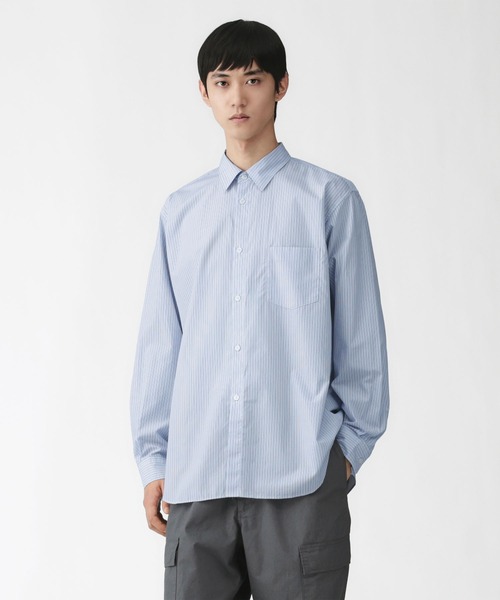 MUJI Labo — мужская поплин-регулярная рубашка