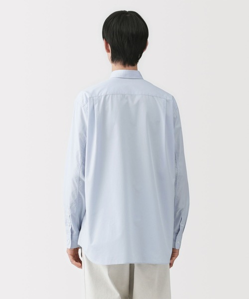 MUJI Labo（ムジラボ）の「〔MUJI Labo〕紳士　ポプリンレギュラーカラーシャツ（シャツ/ブラウス・メンズ・ライトグレー系/ライトブルー/ブルー系1/ブルー系・XL/L/M/S）」の10枚目の写真