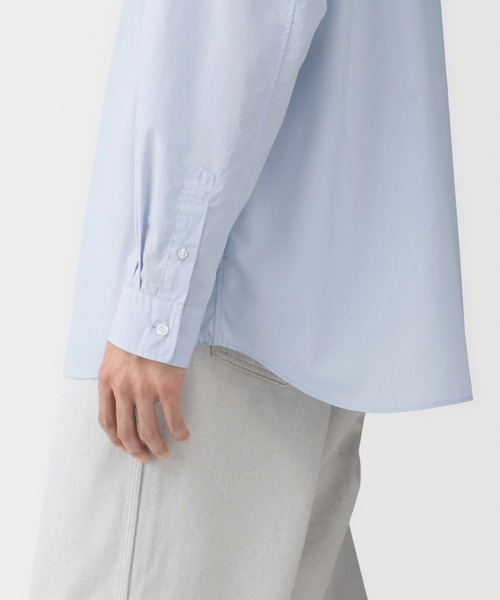 MUJI Labo（ムジラボ）の「〔MUJI Labo〕紳士　ポプリンレギュラーカラーシャツ（シャツ/ブラウス・メンズ・ライトグレー系/ライトブルー/ブルー系1/ブルー系・XL/L/M/S）」の12枚目の写真