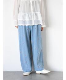 Samansa Mos2（サマンサ モスモス）の「【オーガニックコットン】デニムバレルパンツ（その他パンツ）」