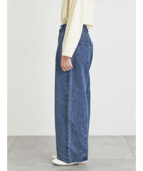 Samansa Mos2（サマンサ モスモス）の「【オーガニックコットン】デニムバレルパンツ（その他パンツ・レディース・キナリ/ブルー/サックスブルー・S/XL/L/M）」の22枚目の写真