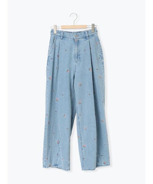 Samansa Mos2（サマンサ モスモス）の「【オーガニックコットン】デニムバレルパンツ（その他パンツ・レディース・キナリ/ブルー/サックスブルー・S/XL/M/L）」の18枚目の写真