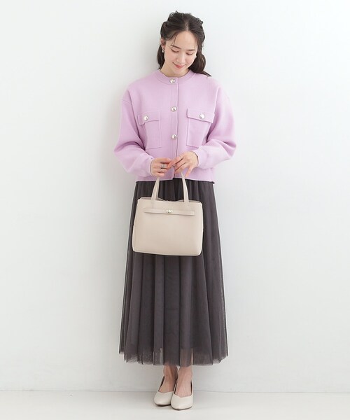 SHOO・LA・RUE(シューラルー)の「【2WAY】上品きれい 金具ベルトトートバッグ(トートバッグ・レディース・ナチュラル/イエロー/ブラック・00)」の9枚目の写真