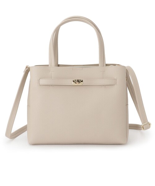 SHOO・LA・RUE(シューラルー)の「【2WAY】上品きれい 金具ベルトトートバッグ(トートバッグ・レディース・ナチュラル/イエロー/ブラック・00)」の17枚目の写真