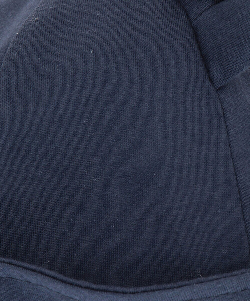 COMME CA ISM（コムサイズム）の「ワンポイント ロゴ刺繍入り 耳付きハット（ハット・キッズ・ホワイト/ネイビー・FREE）」の9枚目の写真